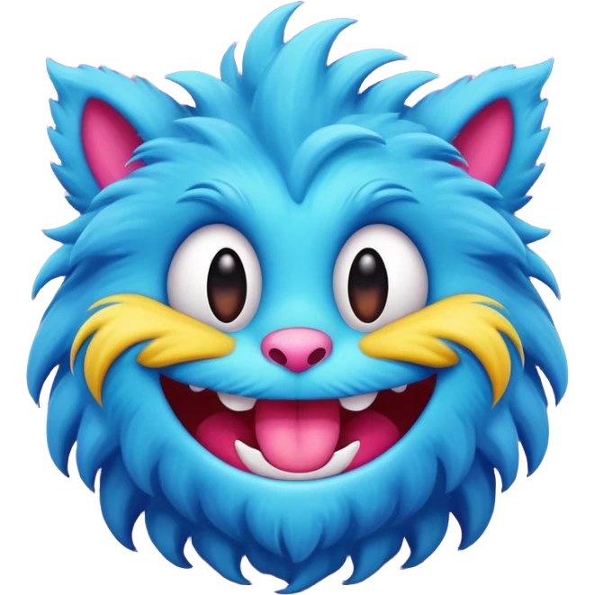 Giggle monster emoji