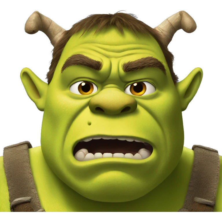 Shrek angry  emoji