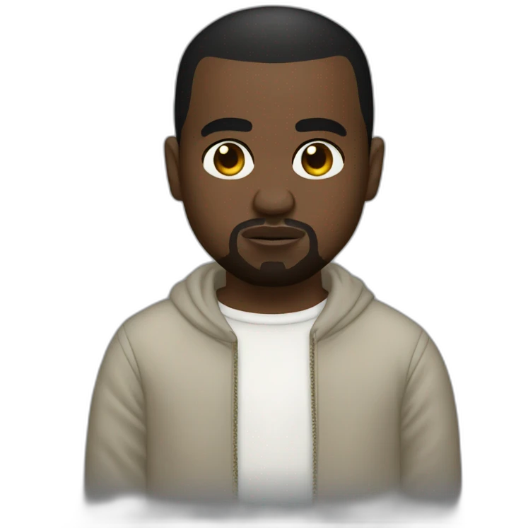 Kanye West white skin emoji