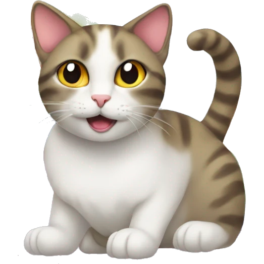 Cat over rainbow  emoji