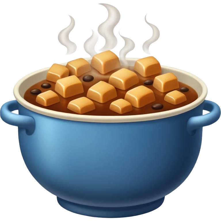 plain brown stock in bowl emoji