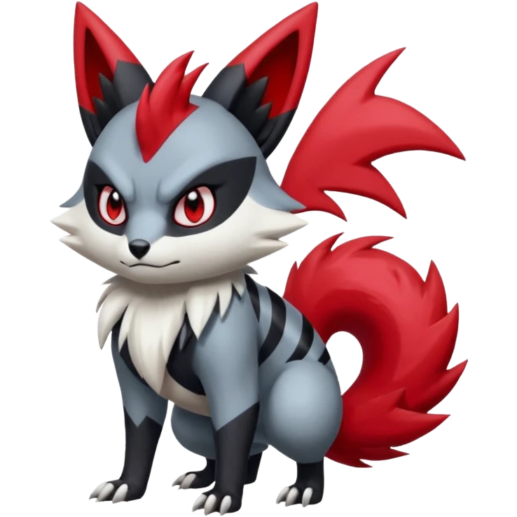 Zorua-Zangoose-Fakémon-hybrid-creature (full body)  emoji