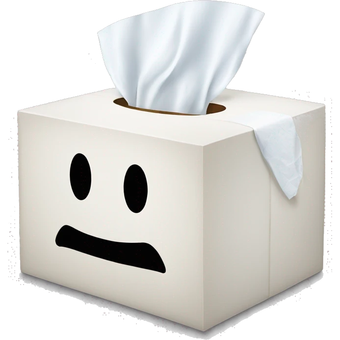 Tissue box white emoji