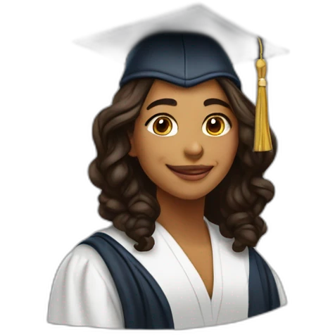 🎓👩🏻‍🦱 emoji