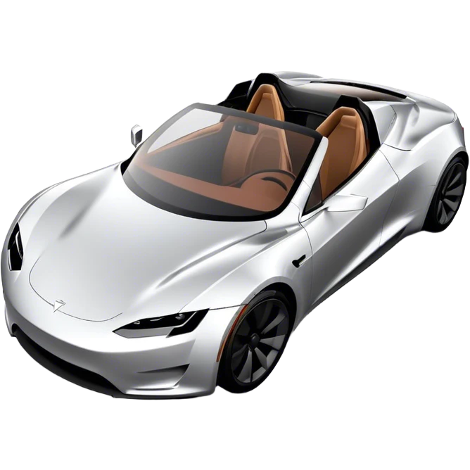 Tesla Roadster - Tesla (Model Year: 2020) (Iconic colour: Silver) emoji