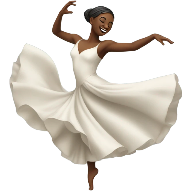 Someone dancing with a gace  emoji