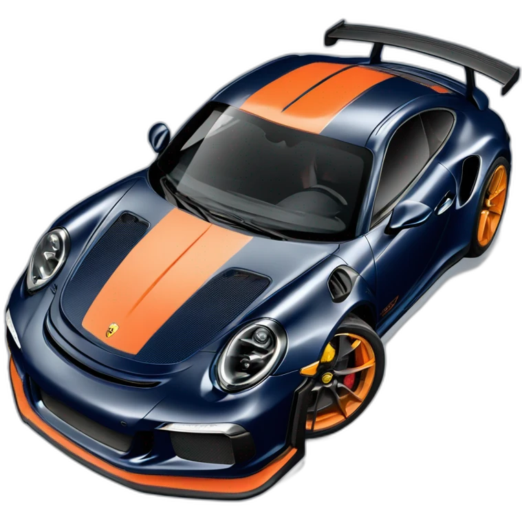 porsche 911 gt3 rs navy blue emoji