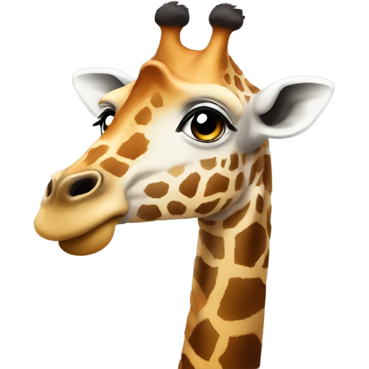 giraffe with doordash emoji