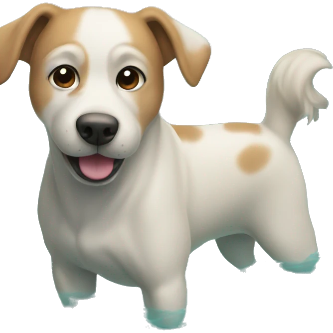 Dog on the pool emoji