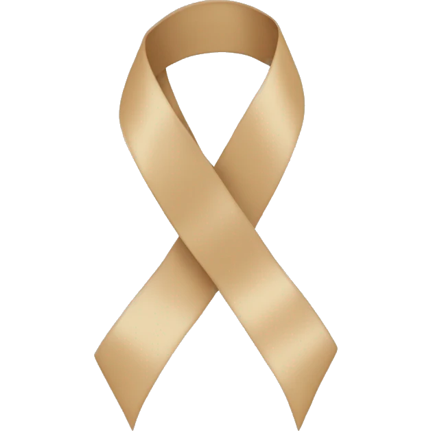 beige ribbon emoji