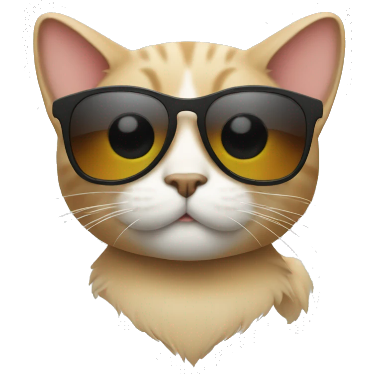 Cat with sunglasses emoji