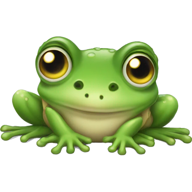 A cute frog  emoji