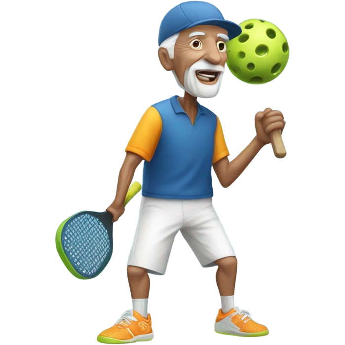 Pickleball old man emoji