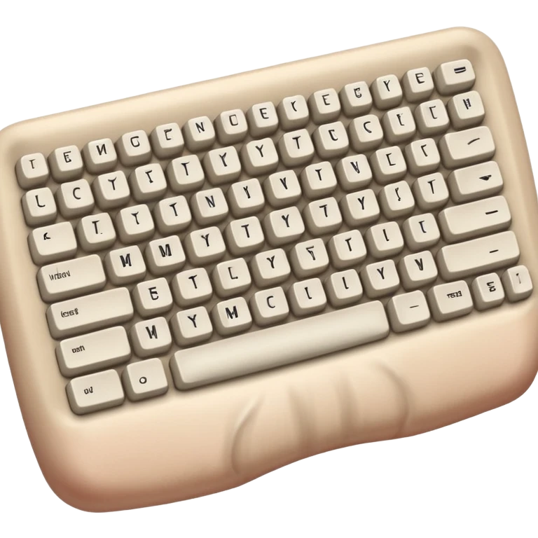 Computer keyboard missing keys, one spot replaced with exposed muscle. emoji