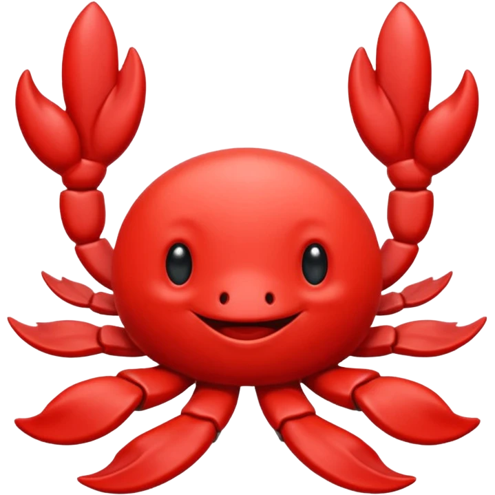 Cangrejo dando las gracias emoji