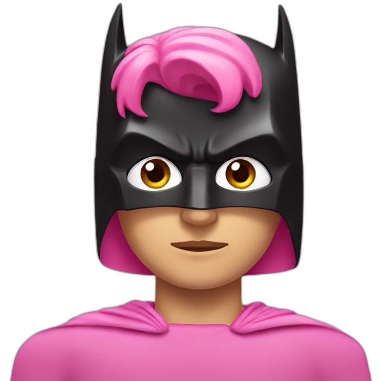 Pink Batman emoji