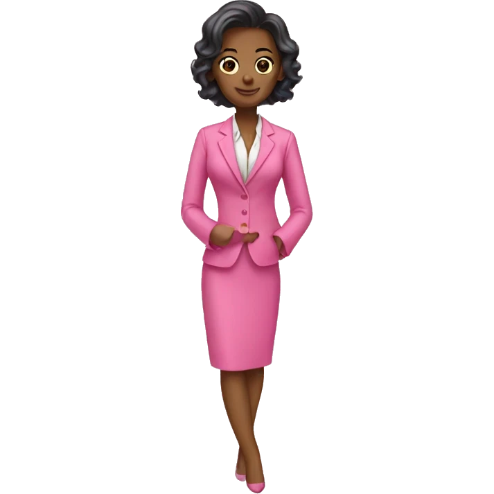 Pink dress suit lawyer  emoji