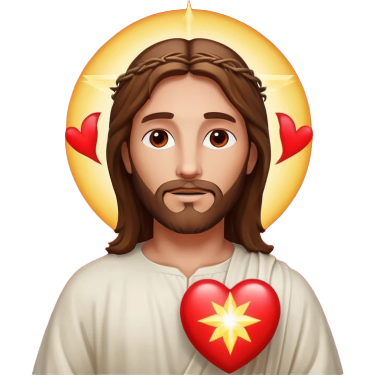 Jesus Christ with heart emoji