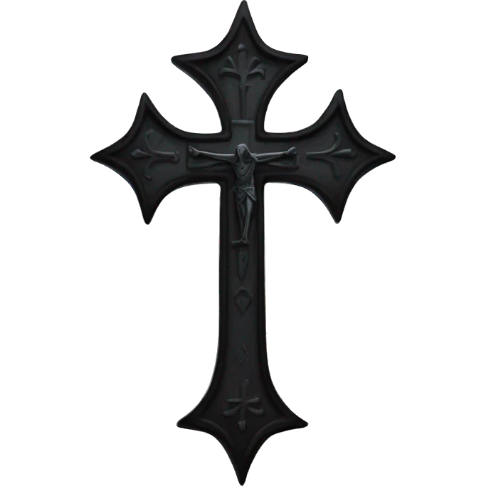 gothic and gothic and grunge cross emoji