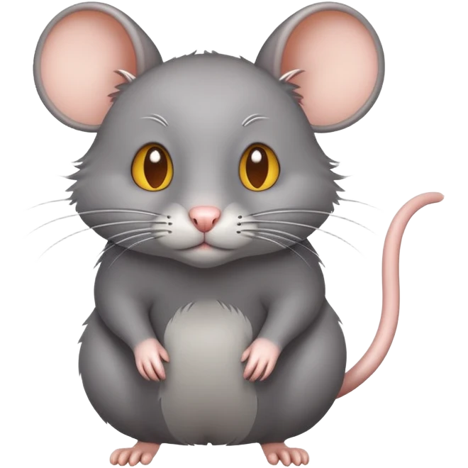 A rat following a cat emoji