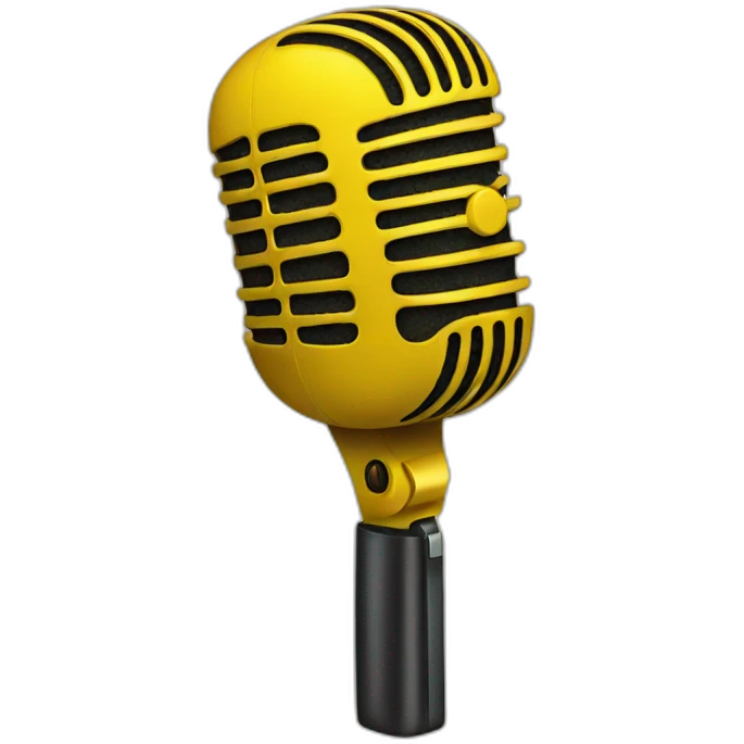 yellow Microphone  emoji