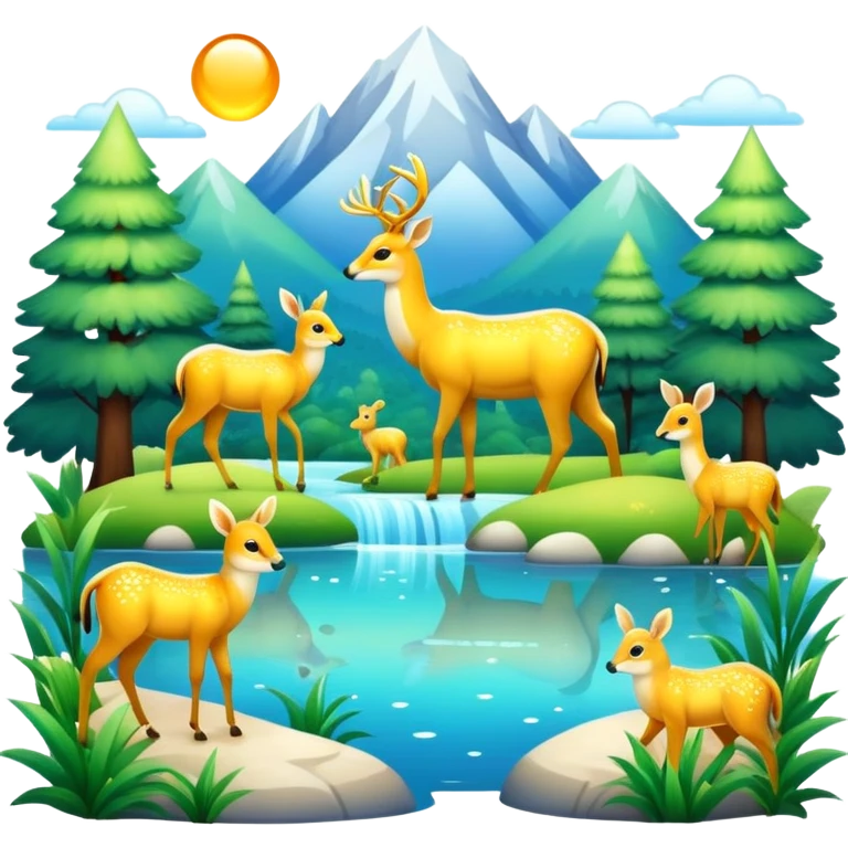  Glorious Shiny Sparkly Scenic Scenery Deco Wildlife emoji