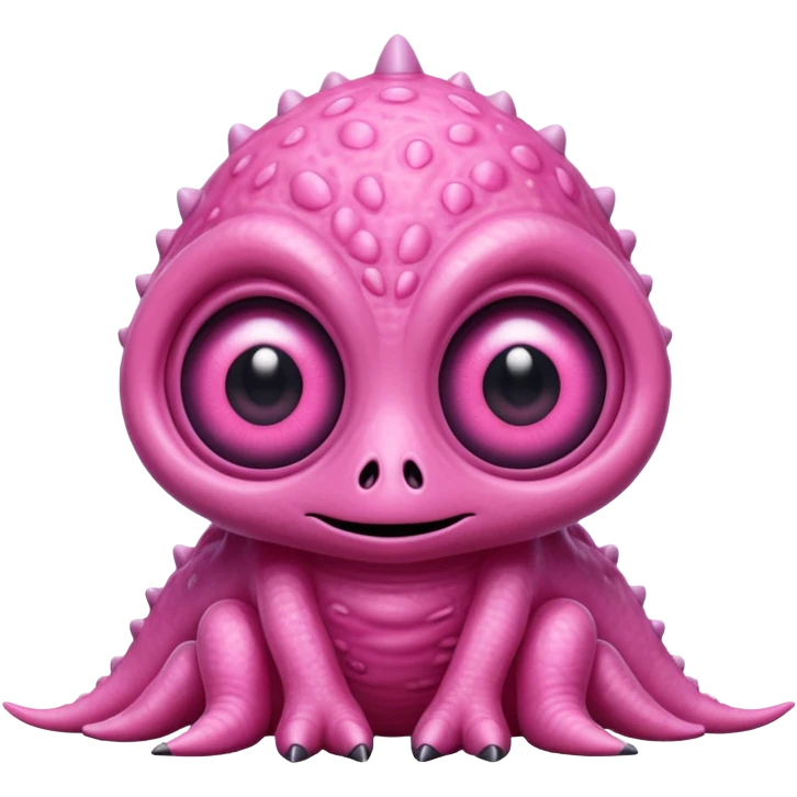 Pink alien monster emoji