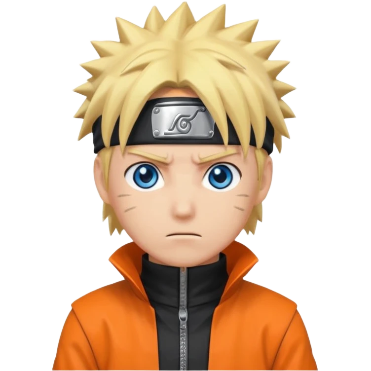 Create a Naruto emoji for a teams chat but make it more original to the anime style emoji