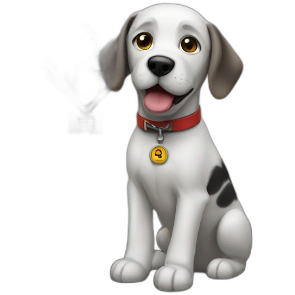 train signal dog emoji