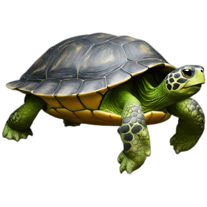 Chat sur tortue emoji