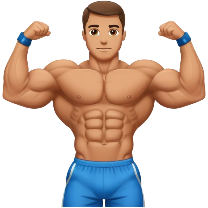 bodybuilder obliques exercise emoji