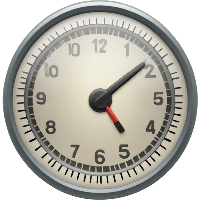 Clock in a style of speedometer  emoji