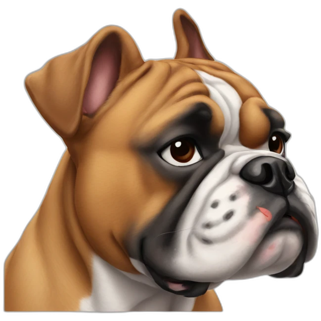 Bulldog frances y boxer emoji
