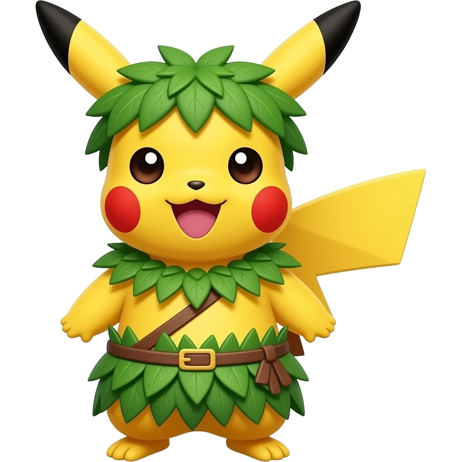 A Pikachu Dress As Tarzan emoji