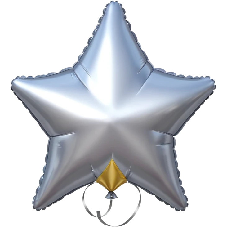 Silver Star balloons emoji