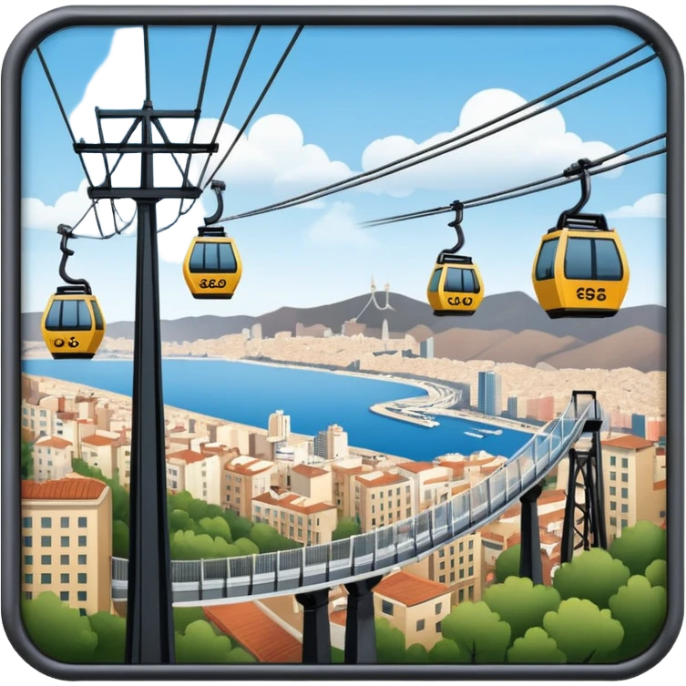 teleferico barcelona emoji