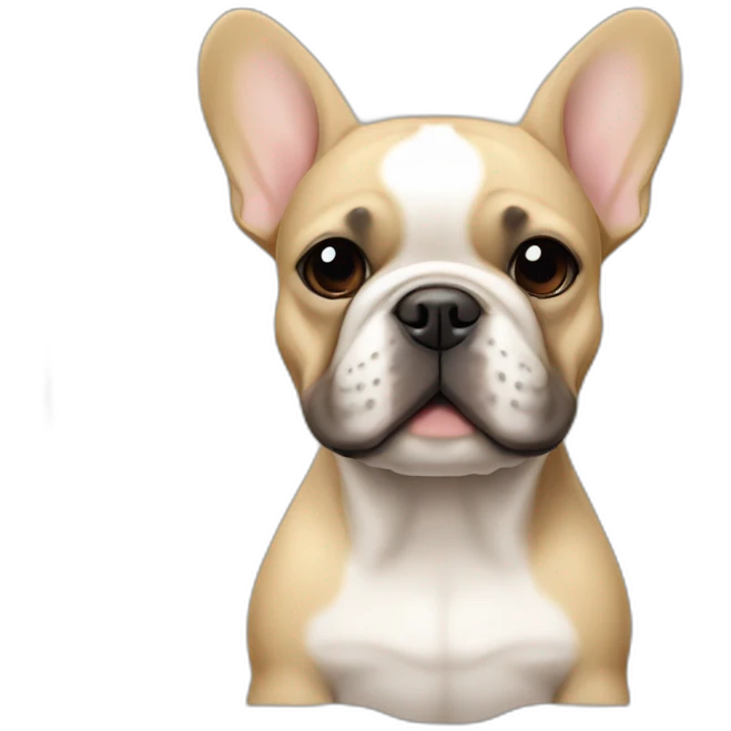 sand colored french bulldog emoji