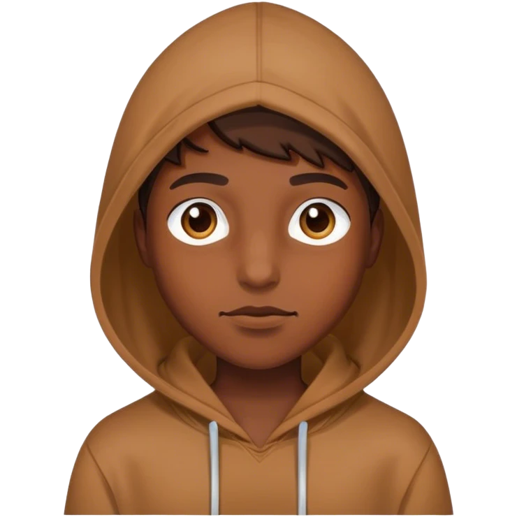 Brown hoodie  emoji
