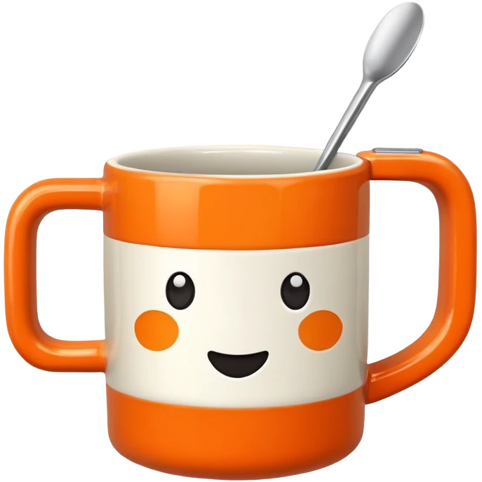 orange mug emoji