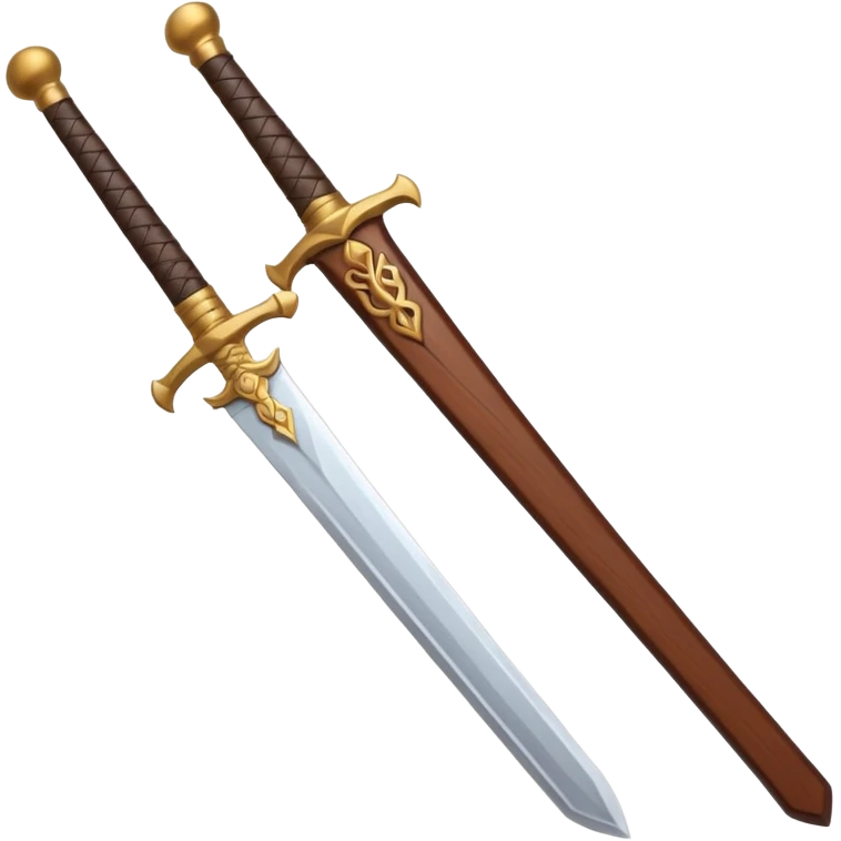 a sword made from wood emoji