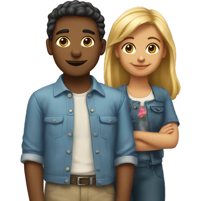 menina e menino alemão emoji