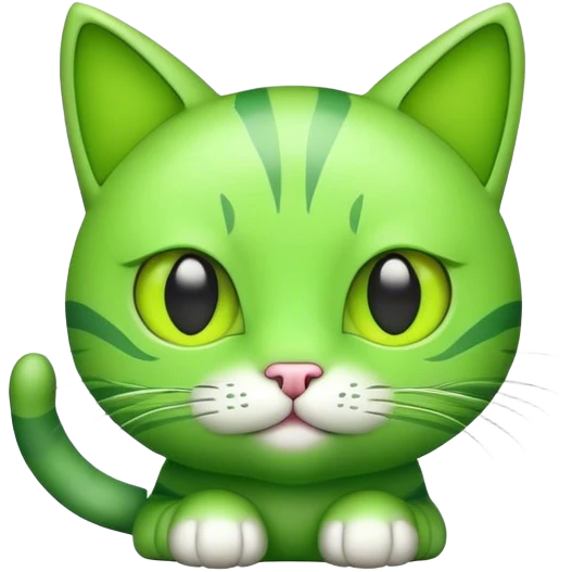 Green Cat emoji