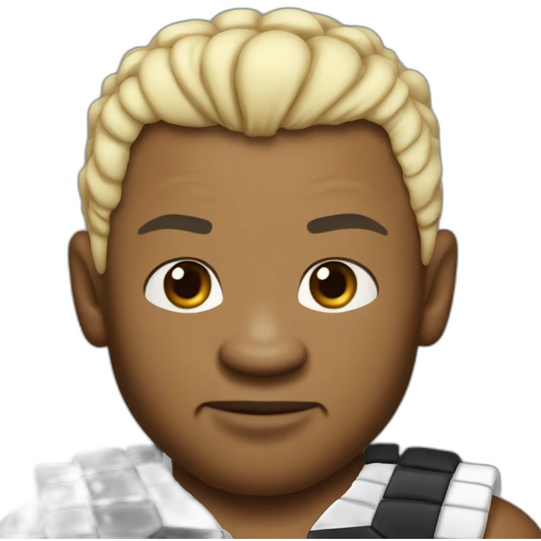 Mike Tyson sur un tigre albinos emoji
