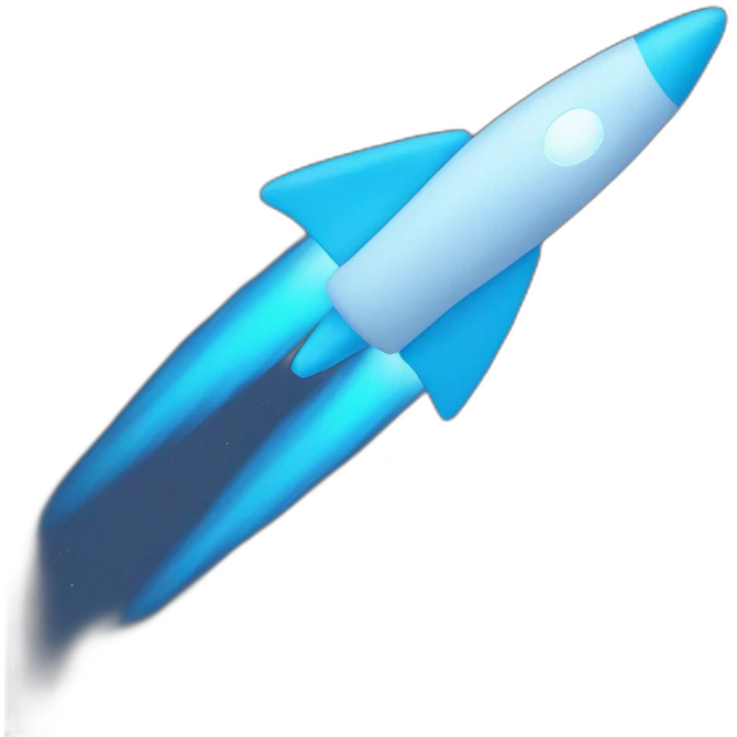 a blue comet emoji