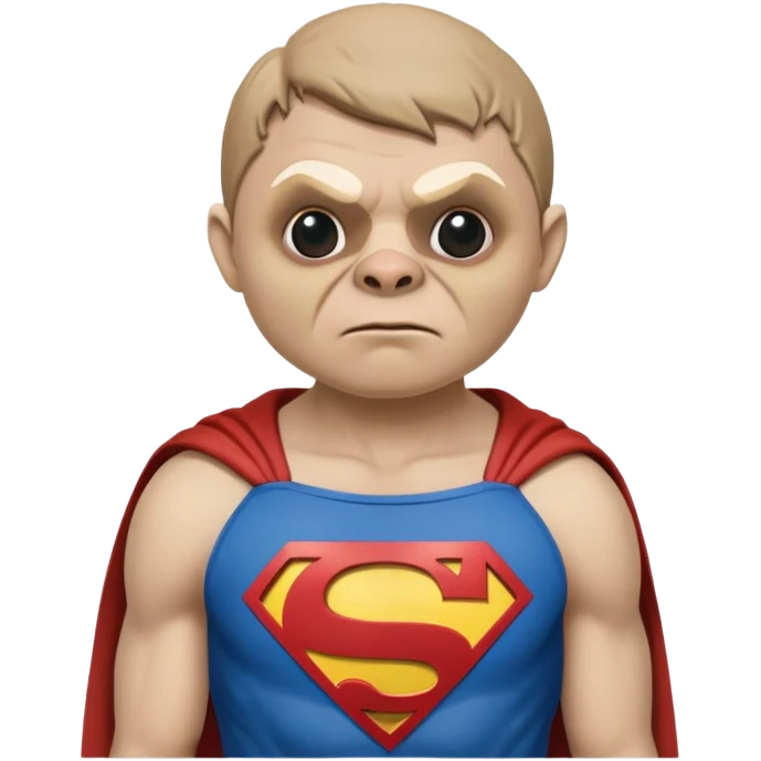 Sloth from The Goonies movie character with misshapen face and superman shirt emoji