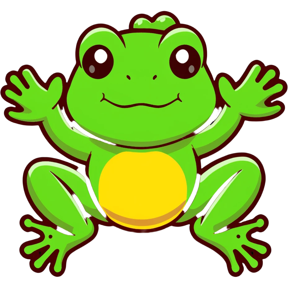 toxic laboratory frog with mechanical limbs emoji