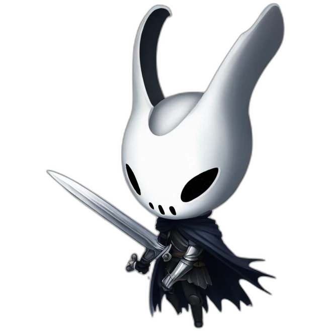 Hollow knight whit sword emoji
