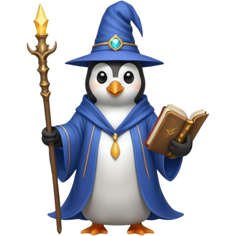 Penguin Wizard emoji