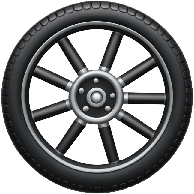 pneumatic wheel with landing gear emoji
