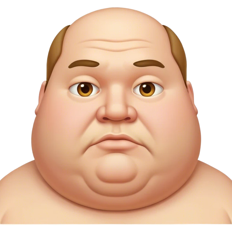 A fat man  emoji
